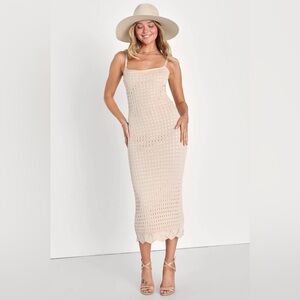 Lace Up Crochet Sundress